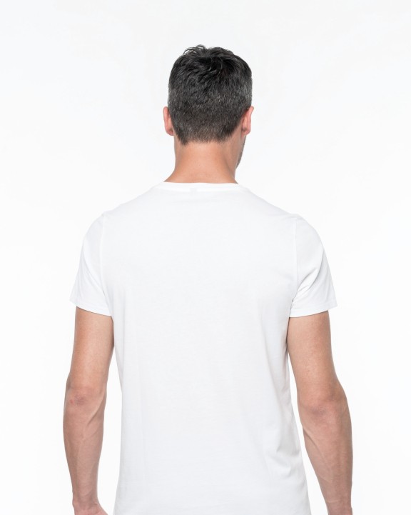 T-shirt KARIBAN Heren-t-shirt Supima® V-hals korte mouwen voor bedrukking &amp; borduring