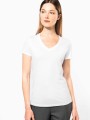 T-Shirts à personnaliser KARIBAN T-shirt Supima® col V manches courtes femme 