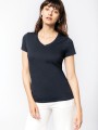 T-Shirts à personnaliser KARIBAN T-shirt Supima® col V manches courtes femme 