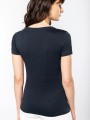 T-Shirts à personnaliser KARIBAN T-shirt Supima® col V manches courtes femme 