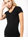 T-Shirts à personnaliser KARIBAN T-shirt Supima® col V manches courtes femme 