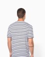 T-shirt personnalisable KARIBAN T-shirt rayé marin avec poche manches courtes homme
