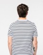 KARIBAN Gestreiftes Kurzarm-T-Shirt im Marine-Stil mit Tasche T-Shirt personalisierbar