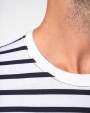 T-shirt personnalisable KARIBAN T-shirt rayé marin avec poche manches courtes homme