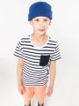 T-Shirts à personnaliser KARIBAN T-shirt rayé marin avec poche manches courtes enfant 