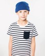 T-shirt personnalisable KARIBAN T-shirt rayé marin avec poche manches courtes enfant