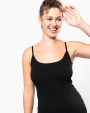 T-shirt KARIBAN Damestop met schouderbandjes voor bedrukking &amp; borduring