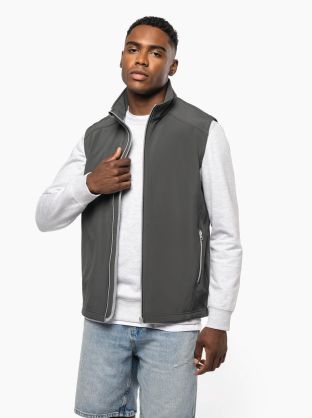 Bodywarmer softshell 2 couches homme