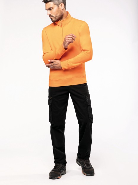 Sweat-shirts à personnaliser KARIBAN Sweat-shirt col zippé homme 