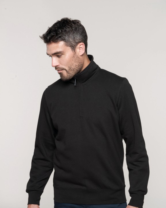 Sweater KARIBAN Sweater met ritskraag voor bedrukking &amp; borduring