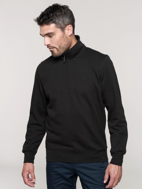 Sweat-shirts à personnaliser KARIBAN Sweat-shirt col zippé homme 