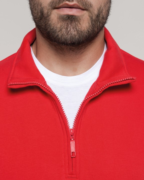 Sweat-shirt personnalisable KARIBAN Sweat-shirt col zippé homme