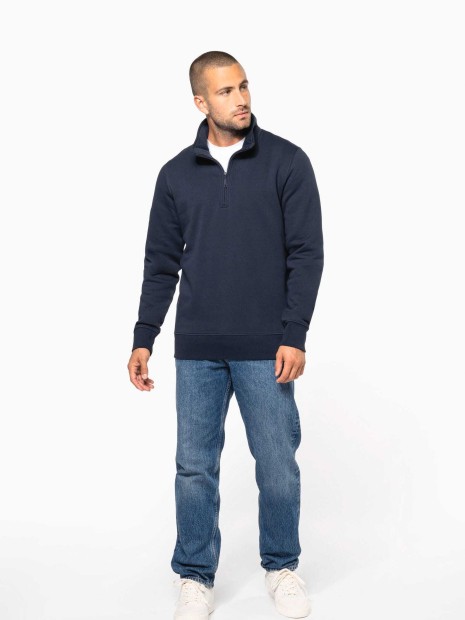 Sweat-shirts à personnaliser KARIBAN Sweat-shirt col zippé homme 