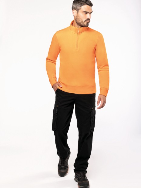 Sweat-shirts à personnaliser KARIBAN Sweat-shirt col zippé homme 