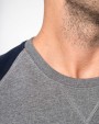 Sweat-shirt personnalisable KARIBAN Sweat-shirt French Terry Bio bicolore col rond manches raglan homme