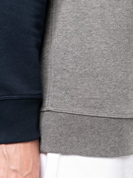 Sweat-shirts à personnaliser KARIBAN Sweat-shirt French Terry Bio bicolore col rond manches raglan homme 