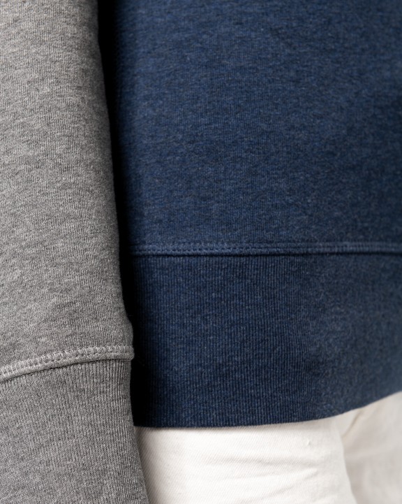 Sweat-shirt personnalisable KARIBAN Sweat-shirt French Terry Bio bicolore col rond manches raglan femme