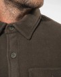 KARIBAN Fleece-Hemdjacke mit Sherpa-Futter Polar Fleece personalisierbar