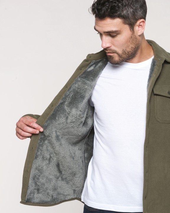 Polar Fleece KARIBAN Overshirt van fleece met sherpavoering voor bedrukking &amp; borduring