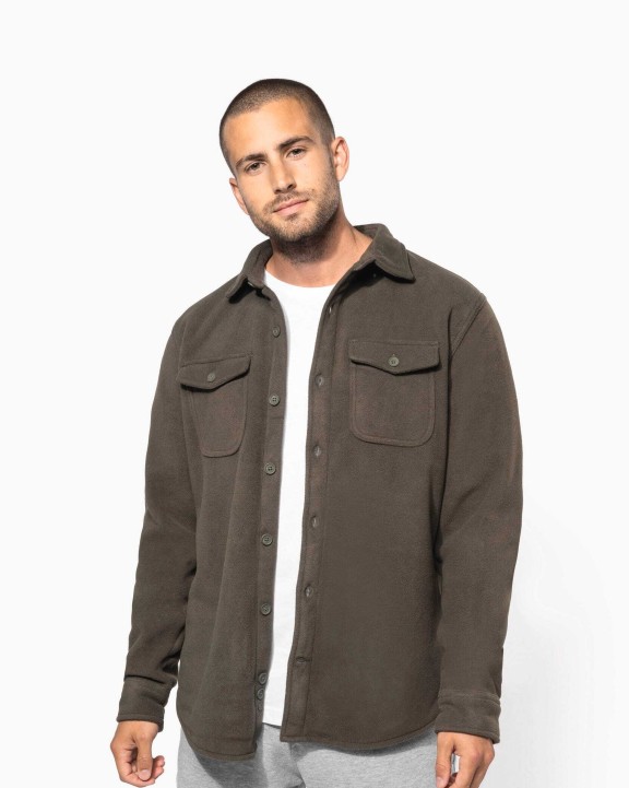 Polar Fleece KARIBAN Overshirt van fleece met sherpavoering voor bedrukking &amp; borduring