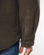 KARIBAN Fleece-Hemdjacke mit Sherpa-Futter Polar Fleece personalisierbar