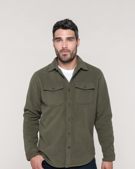 Polar Fleece KARIBAN Overshirt van fleece met sherpavoering voor bedrukking &amp; borduring