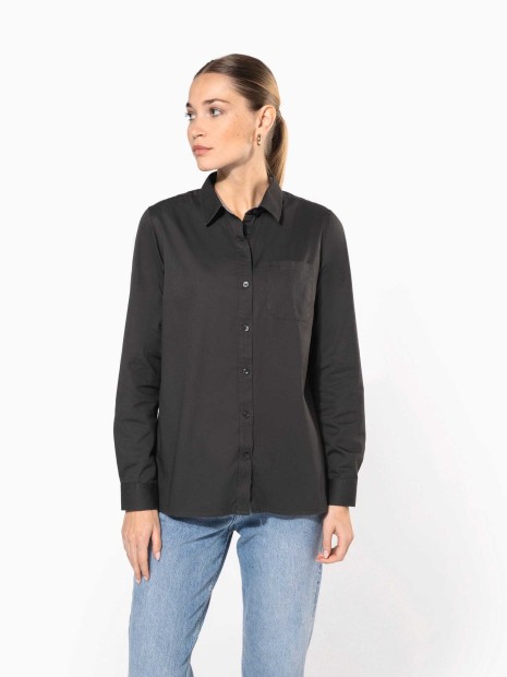 Chemises à personnaliser KARIBAN Chemise coton Nevada manches longues femme 