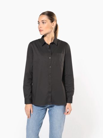 KARIBAN Chemise coton Nevada manches longues femme