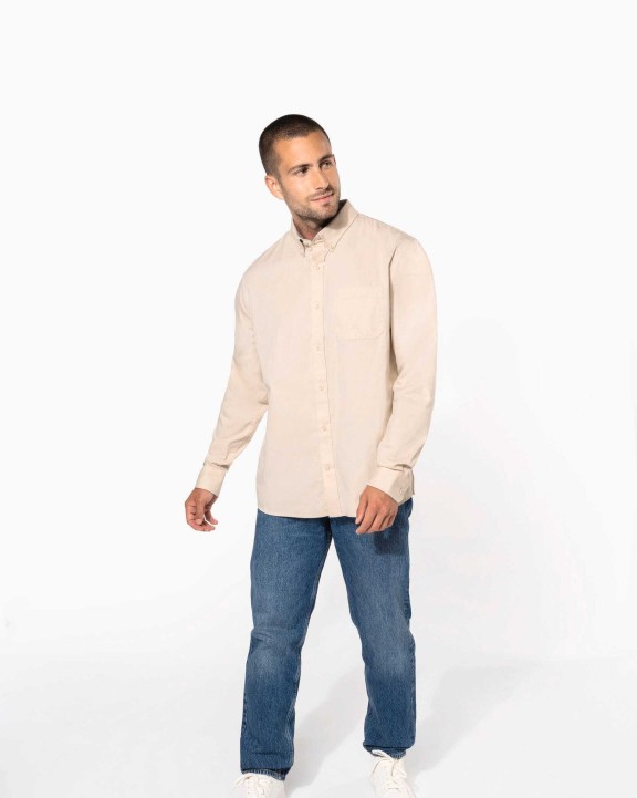 Chemise personnalisable KARIBAN Chemise coton manches longues Nevada homme
