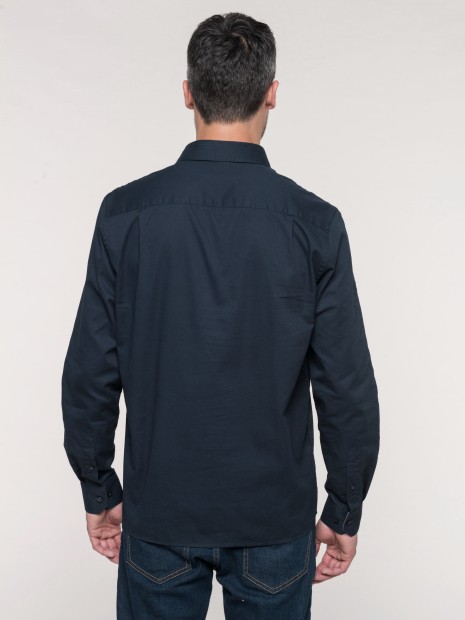 Chemises à personnaliser KARIBAN Chemise coton manches longues Nevada homme 