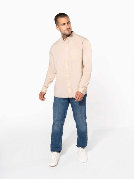 Chemises à personnaliser KARIBAN Chemise coton manches longues Nevada homme 