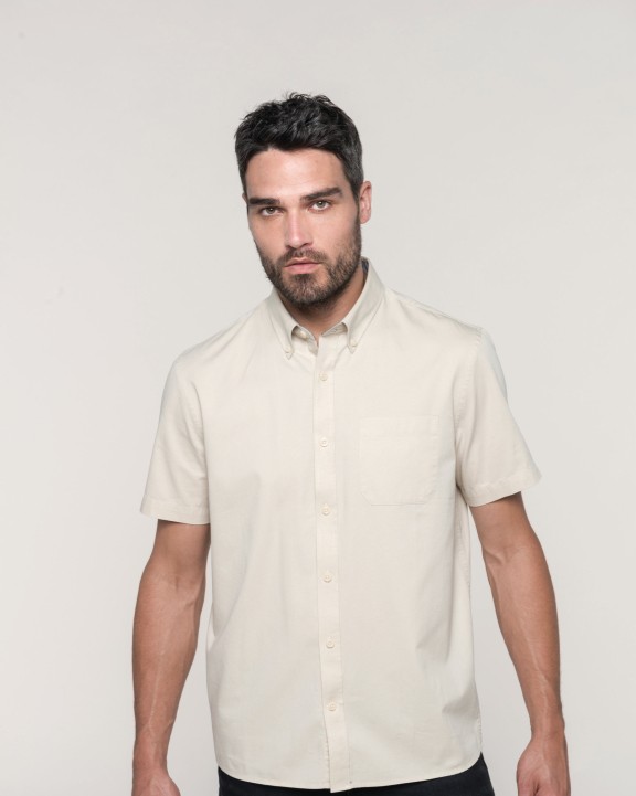 Chemise personnalisable KARIBAN Chemise coton manches courtes Ariana III homme