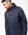 KARIBAN Leichter Herren-Daunenparka mit Kapuze Jacke personalisierbar