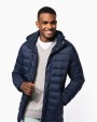 KARIBAN Leichter Herren-Daunenparka mit Kapuze Jacke personalisierbar