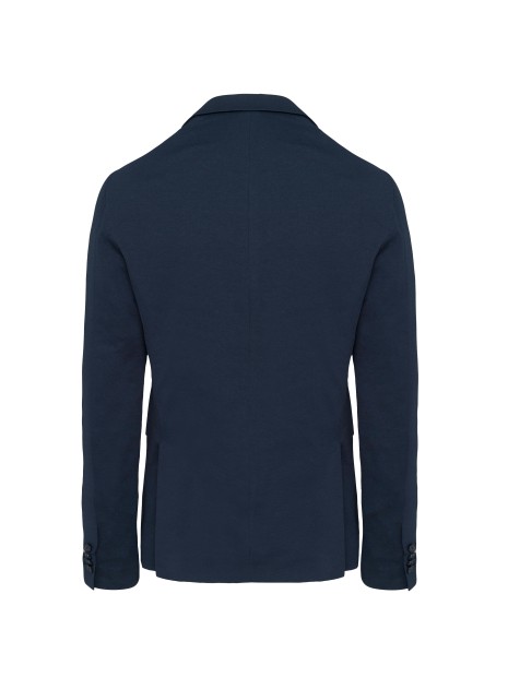 KARIBAN Veste maille homme night navy heather personnalisable