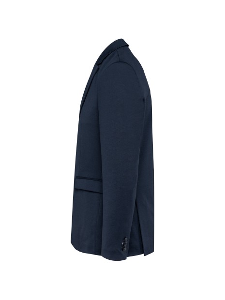 KARIBAN Veste maille homme night navy heather personnalisable