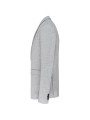 KARIBAN Veste maille homme light grey heather personnalisable