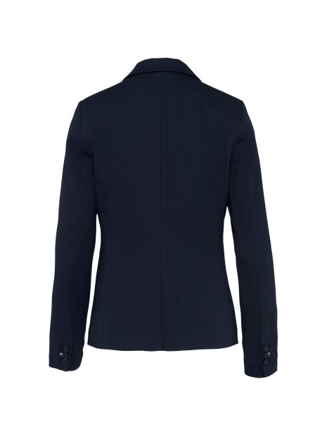 KARIBAN Veste maille femme night navy heather personnalisable