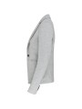 KARIBAN Veste maille femme light grey heather personnalisable