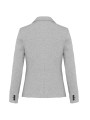 KARIBAN Veste maille femme light grey heather personnalisable