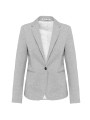 KARIBAN Veste maille femme light grey heather personnalisable