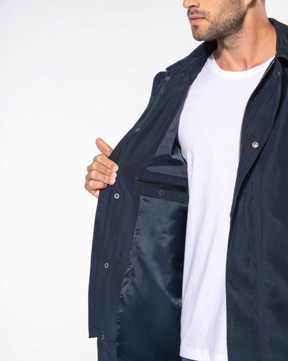 KARIBAN Leichter Herren-Trenchcoat Jacke personalisierbar