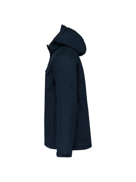 KARIBAN Parka avec capuche bleu marine personnalisable