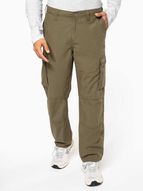 Pantalons à personnaliser KARIBAN Pantalon léger multipoches homme 