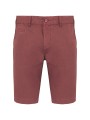 KARIBAN Bermuda aspect délavé homme washed marsala personnalisable