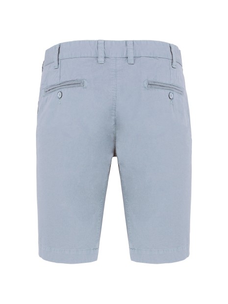KARIBAN Bermuda aspect délavé homme washed smoky blue personnalisable