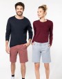 Bermuda & Short KARIBAN Herenbermuda met verwassen look voor bedrukking &amp; borduring