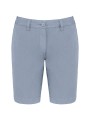 KARIBAN Bermuda aspect délavé femme washed smoky blue personnalisable