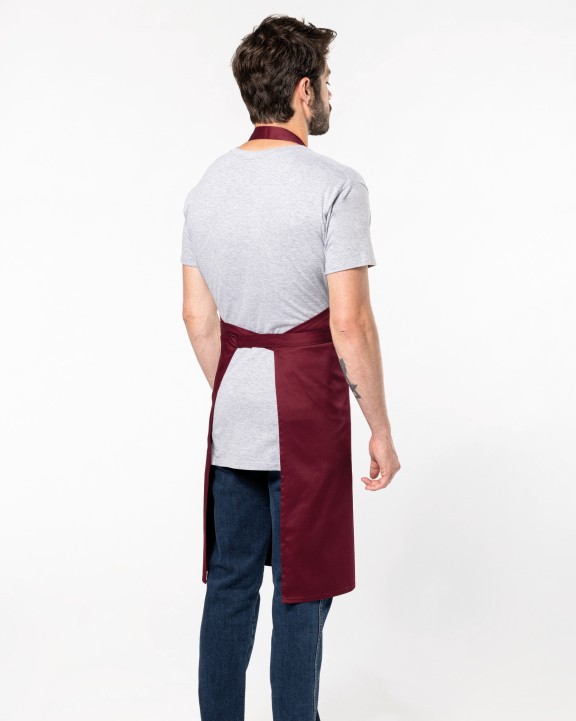 KARIBAN Schürze aus Baumwollpolyester ohne Tasche Schürze personalisierbar