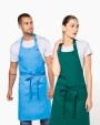 KARIBAN Schürze aus Baumwollpolyester ohne Tasche Schürze personalisierbar